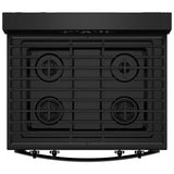 Whirlpool WFGS3530RB Gas Range, 5 cu. ft. Capacity, 30 inch Exterior Width, Self Clean, 4 Burners, Storage Drawer, 15,000 BTU Highest Burner, Black colour