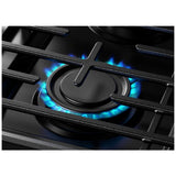 Whirlpool WFGS3530RB Gas Range, 5 cu. ft. Capacity, 30 inch Exterior Width, Self Clean, 4 Burners, Storage Drawer, 15,000 BTU Highest Burner, Black colour