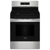 Whirlpool WFGS3530RS Gas Range, 5 cu. ft. Capacity, 30 inch Exterior Width, Self Clean, 4 Burners, Storage Drawer, 15,000 BTU Highest Burner, Stainless Steel colour