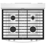 Whirlpool WFGS3530RW Gas Range, 5.3 cu. ft. Capacity, 30 inch Exterior Width, Self Clean, 4 Burners, Storage Drawer, 15,000 BTU Highest Burner, white colour