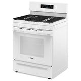 Whirlpool WFGS3530RW Gas Range, 5.3 cu. ft. Capacity, 30 inch Exterior Width, Self Clean, 4 Burners, Storage Drawer, 15,000 BTU Highest Burner, white colour