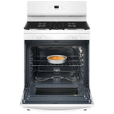 Whirlpool WFGS3530RW Gas Range, 5.3 cu. ft. Capacity, 30 inch Exterior Width, Self Clean, 4 Burners, Storage Drawer, 15,000 BTU Highest Burner, white colour