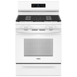 Whirlpool WFGS3530RW Gas Range, 5.3 cu. ft. Capacity, 30 inch Exterior Width, Self Clean, 4 Burners, Storage Drawer, 15,000 BTU Highest Burner, white colour