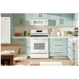 Whirlpool WFGS3530RW Gas Range, 5.3 cu. ft. Capacity, 30 inch Exterior Width, Self Clean, 4 Burners, Storage Drawer, 15,000 BTU Highest Burner, white colour
