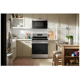 Whirlpool WFGS4530SZ Gas Range, 5.3 cu. ft. Capacity, 30 inch Exterior Width, Steam Clean, Convection, 5 Burners, Storage Drawer, Air Fry, 15,000 BTU Highest Burner, FingerPrint Resistant Stainless Steel colour