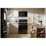 Whirlpool WFGS5030RB Gas Range, 5 cu. ft. Capacity, 30 inch Exterior Width, Self Clean, Convection, Storage Drawer, Yes, 18,000 BTU Highest Burner, Black Stainless Steel colour