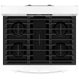 Whirlpool WFGS5030RW Gas Range, 5 cu. ft. Capacity, 30 inch Exterior Width, Self Clean, Convection, Storage Drawer, Yes, 18,000 BTU Highest Burner, White colour