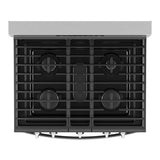 Whirlpool WFGS5030RZ Gas Range, 5 cu. ft. Capacity, 30 inch Exterior Width, Self Clean, Convection, Storage Drawer, Yes, 18,000 BTU Highest Burner, Stainless Steel colour