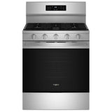 Whirlpool WFGS5030RZ Gas Range, 5 cu. ft. Capacity, 30 inch Exterior Width, Self Clean, Convection, Storage Drawer, Yes, 18,000 BTU Highest Burner, Stainless Steel colour