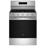 Whirlpool WFGS5030RZ Gas Range, 5 cu. ft. Capacity, 30 inch Exterior Width, Self Clean, Convection, Storage Drawer, Yes, 18,000 BTU Highest Burner, Stainless Steel colour