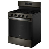 Whirlpool WFGS5730SV Gas Range, 5.0 cu. ft. Capacity, 30 inch Exterior Width, Self Clean, Convection, 5 Burners, Storage Drawer, Air Fry, 18,000 BTU Highest Burner, Black Stainless colour
