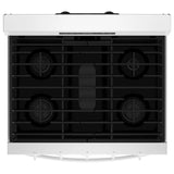 Whirlpool WFGS5730SW Gas Range, 5.0 cu. ft. Capacity, 30 inch Exterior Width, Self Clean, Convection, 5 Burners, Storage Drawer, Air Fry, 18,000 BTU Highest Burner, White colour