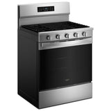 Whirlpool WFGS5730SZ Gas Range, 5.0 cu. ft. Capacity, 30 inch Exterior Width, Self Clean, Convection, 5 Burners, Storage Drawer, Air Fry, 18,000 BTU Highest Burner, FingerPrint Resistant Stainless Steel colour