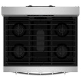 Whirlpool WFGS5730SZ Gas Range, 5.0 cu. ft. Capacity, 30 inch Exterior Width, Self Clean, Convection, 5 Burners, Storage Drawer, Air Fry, 18,000 BTU Highest Burner, FingerPrint Resistant Stainless Steel colour