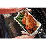 Whirlpool WFGS7530RB Gas Range, 5.3 cu. ft. Capacity, 30 inch Exterior Width, Self Clean, True Convection, 5 Burners, Storage Drawer, Yes, 18,000 BTU Highest Burner, Black colour