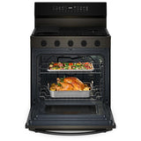 Whirlpool WFGS7530RV Gas Range, 5.3 cu. ft. Capacity, 30 inch Exterior Width, Self Clean, True Convection, 5 Burners, Storage Drawer, Yes, 18,000 BTU Highest Burner, Black Stainless Steel colour