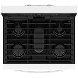 Whirlpool WFGS7530RW Gas Range, 5.3 cu. ft. Capacity, 30 inch Exterior Width, Self Clean, True Convection, 5 Burners, Storage Drawer, Yes, 18,000 BTU Highest Burner, White colour