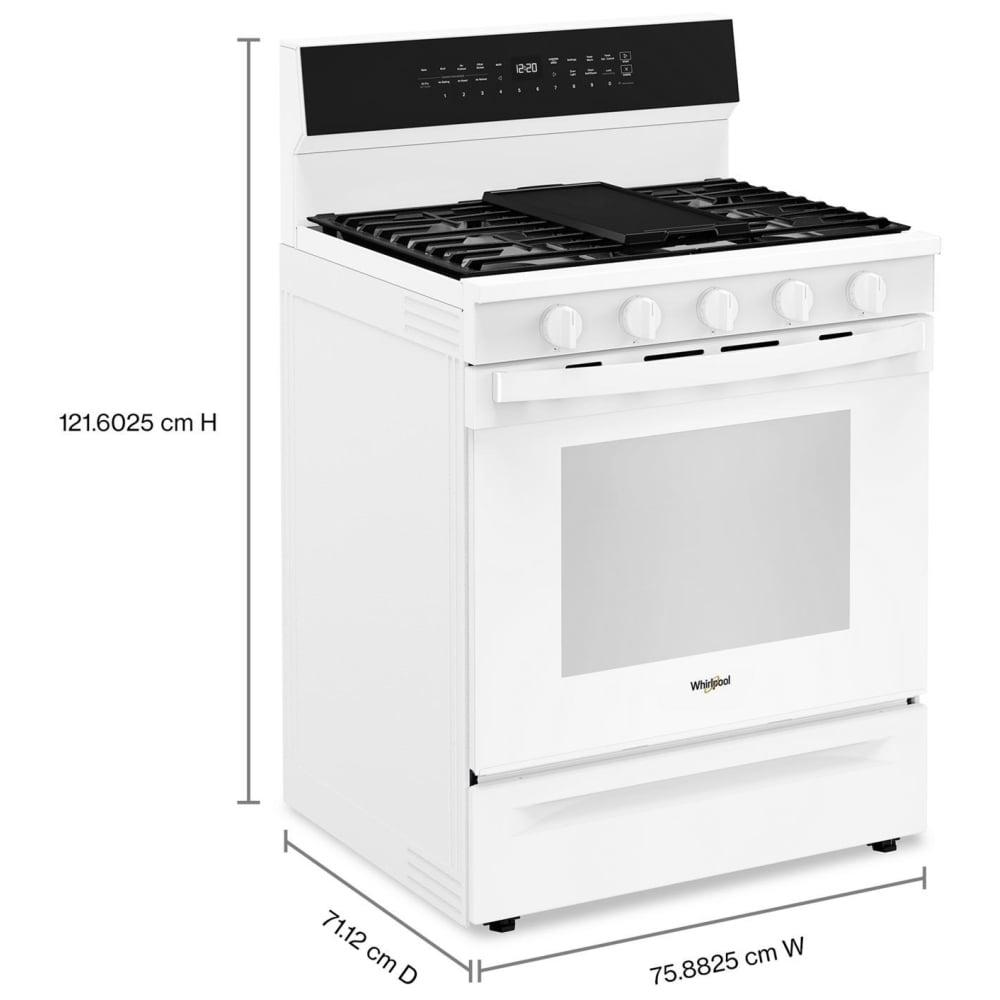 Whirlpool WFGS7530RW Gas Range