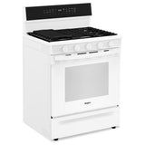 Whirlpool WFGS7530RW Gas Range, 5.3 cu. ft. Capacity, 30 inch Exterior Width, Self Clean, True Convection, 5 Burners, Storage Drawer, Yes, 18,000 BTU Highest Burner, White colour