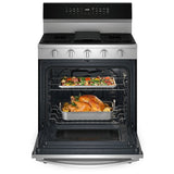 Whirlpool WFGS7530RZ Gas Range, 5.3 cu. ft. Capacity, 30 inch Exterior Width, Self Clean, True Convection, 5 Burners, Storage Drawer, Yes, 18,000 BTU Highest Burner, St colour