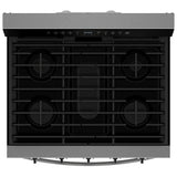 Whirlpool WFGS7530RZ Gas Range, 5.3 cu. ft. Capacity, 30 inch Exterior Width, Self Clean, True Convection, 5 Burners, Storage Drawer, Yes, 18,000 BTU Highest Burner, St colour