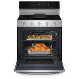 Whirlpool WFGS7530RZ Gas Range, 5.3 cu. ft. Capacity, 30 inch Exterior Width, Self Clean, True Convection, 5 Burners, Storage Drawer, Yes, 18,000 BTU Highest Burner, St colour