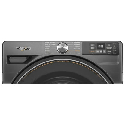Whirlpool WFW5720RU Front Load Washer, ENERGY STAR Certified, 5.2 cu. ft. Washer Capacity, 12 Wash Cycles, Steam Clean, 1,160 RPM Washer Spin Speed, Wifi Enabled, Black colour