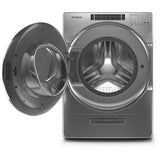 Whirlpool WFW8620HC Front Load Washer, 27 inch Width, 5.8 cu. ft. Washer Capacity, 1,160 RPM Washer Spin Speed, 37 Wash Cycles, 5 Temperature Settings, Water Heater, Steam Clean, Chrome Shadow colour