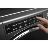 Whirlpool WFW9620HC Front Load Washer, 5.8 cu. ft. Washer Capacity, 1,200 RPM Washer Spin Speed, 14 Wash Cycles, 5 Temperature Settings, Water Heater, Steam Clean, Wifi Enabled, Chrome Shadow colour