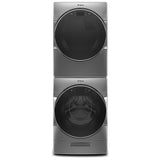 Whirlpool WFW9620HC Front Load Washer, 5.8 cu. ft. Washer Capacity, 1,200 RPM Washer Spin Speed, 14 Wash Cycles, 5 Temperature Settings, Water Heater, Steam Clean, Wifi Enabled, Chrome Shadow colour