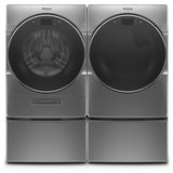 Whirlpool WFW9620HC Front Load Washer, 5.8 cu. ft. Washer Capacity, 1,200 RPM Washer Spin Speed, 14 Wash Cycles, 5 Temperature Settings, Water Heater, Steam Clean, Wifi Enabled, Chrome Shadow colour