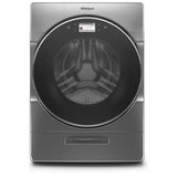 Whirlpool WFW9620HC Front Load Washer, 5.8 cu. ft. Washer Capacity, 1,200 RPM Washer Spin Speed, 14 Wash Cycles, 5 Temperature Settings, Water Heater, Steam Clean, Wifi Enabled, Chrome Shadow colour