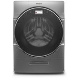 Whirlpool WFW9620HC Front Load Washer, 5.8 cu. ft. Washer Capacity, 1,200 RPM Washer Spin Speed, 14 Wash Cycles, 5 Temperature Settings, Water Heater, Steam Clean, Wifi Enabled, Chrome Shadow colour
