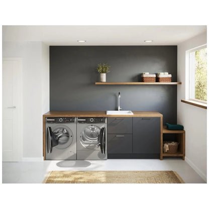 800 Series, Compact Washer, Front load washer, Silver inox WGB246AXUC