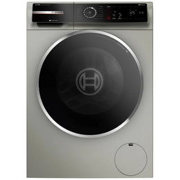Bosch 800 Series Compact Front Load Washer in Silver Inox WGB246AXUC