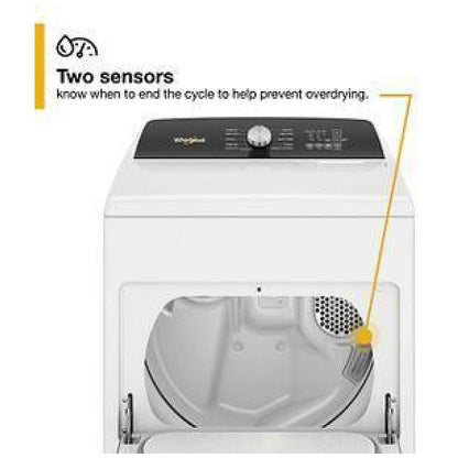 Whirlpool WGD5010LW Gas Dryer | 7.0 Cu. Ft. Capacity, 4 Temperature Settings, White