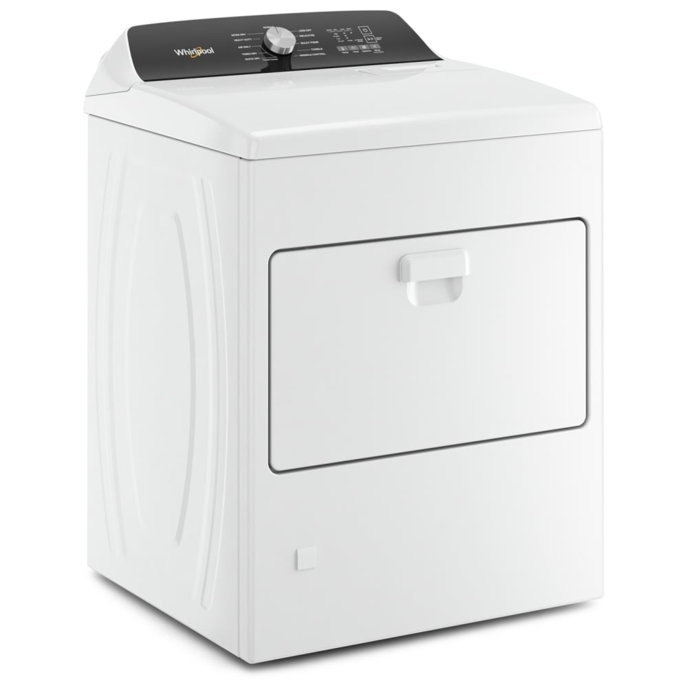 Whirlpool WGD5010LW Gas Dryer, 7 cu. ft. Dryer Capacity, 11 Dry Cycles, 4 Temperature Settings, Vented, White colour