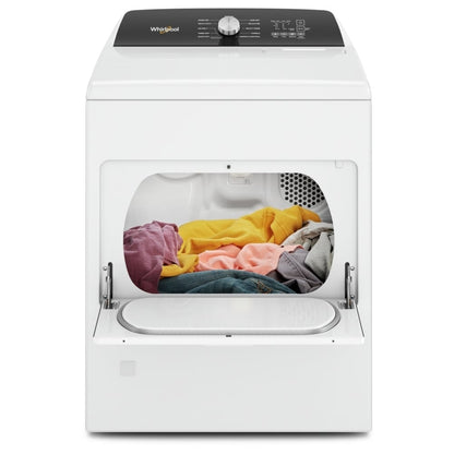 Whirlpool WGD5010LW Gas Dryer | 7.0 Cu. Ft. Capacity, 4 Temperature Settings, White