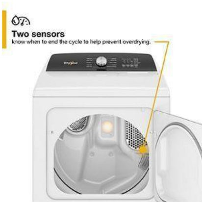 Whirlpool WGD5050LW Gas Dryer | 7.0 Cu. Ft. Capacity, Steam Clean, 4 Temperature Settings