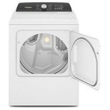 Whirlpool WGD5050LW Gas Dryer, 7 cu. ft. Dryer Capacity, 12 Dry Cycles, Steam Clean, 4 Temperature Settings, Vented, White colour