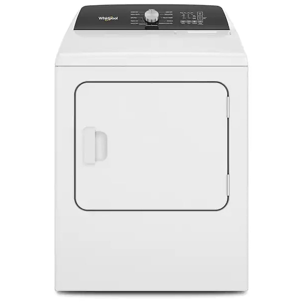 Whirlpool WGD5050LW Gas Dryer, 7 cu. ft. Dryer Capacity, 12 Dry Cycles, Steam Clean, 4 Temperature Settings, Vented, White colour