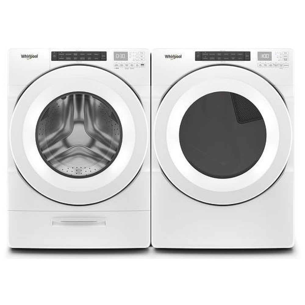 Whirlpool WGD560LHW Gas Dryer, 7.4 cu. ft. Dryer Capacity, 36 Dry Cycles, 4 Temperature Settings, Vented, Stackable, White colour