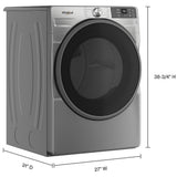 Whirlpool WGD5720RR Gas Dryer, 7.4 cu. ft. Dryer Capacity, 12 Dry Cycles, Vented, Stackable, Wifi Enabled, Other colour
