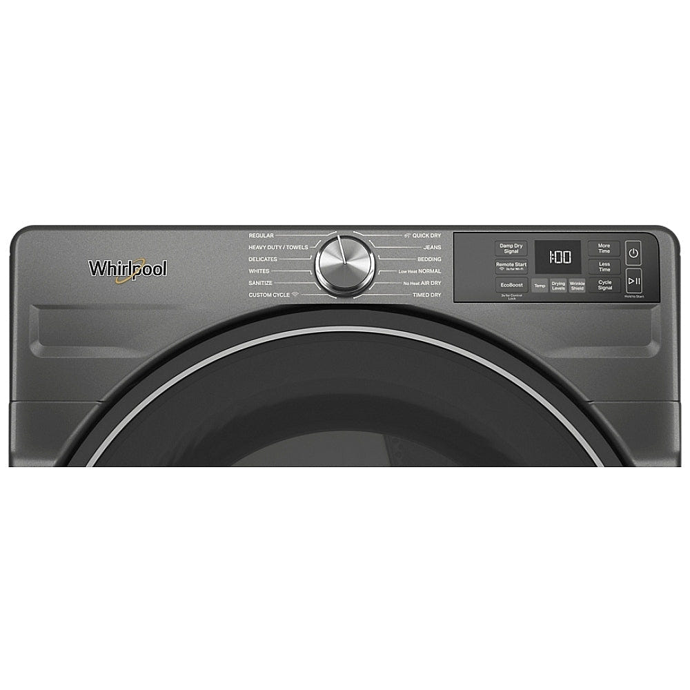 Whirlpool WGD5720RU Gas Dryer, 27.0 inch Width, 7.4 cu. ft. Capacity, Stackable, Black colour