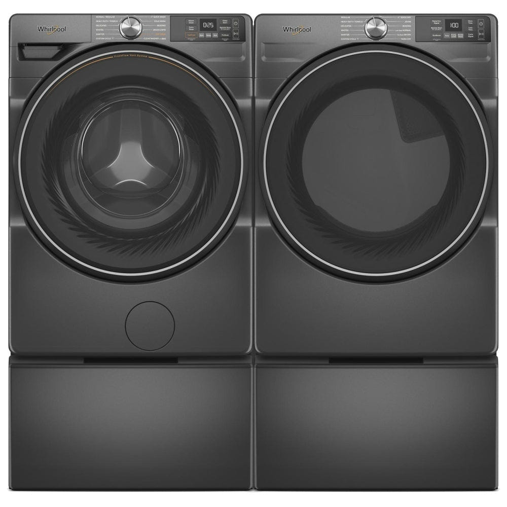 Whirlpool WGD5720RU Gas Dryer, 27.0 inch Width, 7.4 cu. ft. Capacity, Stackable, Black colour