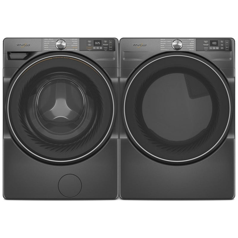 Whirlpool WGD5720RU Gas Dryer, 7.4 cu. ft. Dryer Capacity, 12 Dry Cycles, Vented, Stackable, Wifi Enabled, Black colour