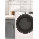 Whirlpool WGD5720RW Gas Dryer, 7.4 cu. ft. Dryer Capacity, 12 Dry Cycles, 5 Temperature Settings, Vented, Stackable, Wifi Enabled, White colour