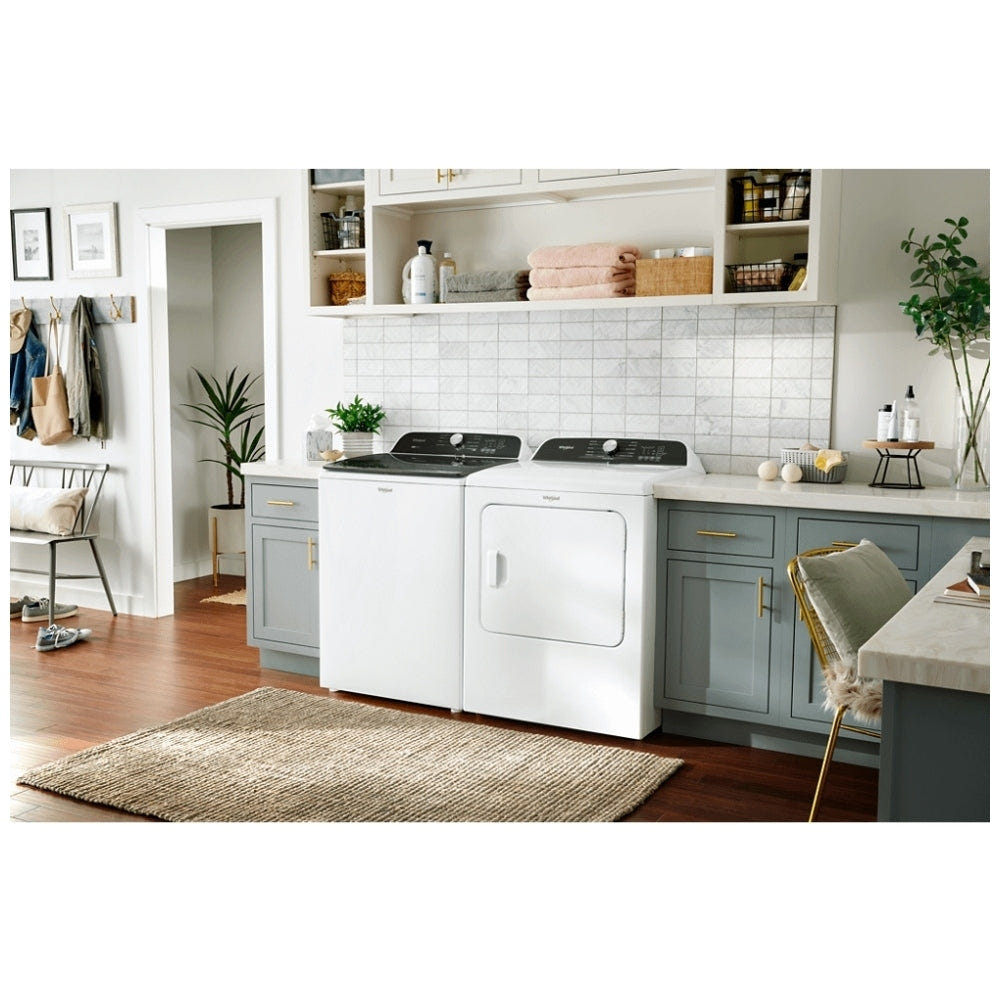 Whirlpool WGD6150PW Gas Ga Dryer, 29 inch Width, 7 cu. ft. Capacity, 4 Temperature Settings, White colour