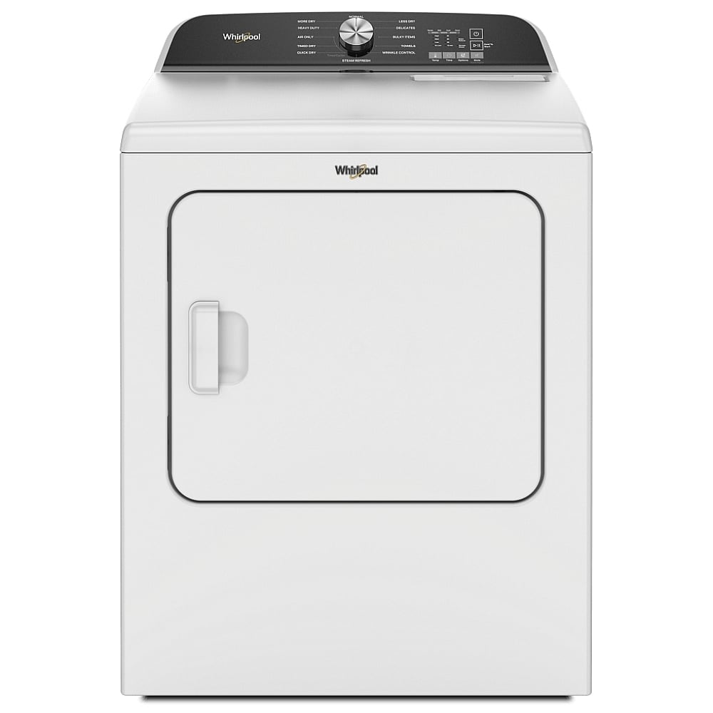 Whirlpool WGD6150PW Gas Ga Dryer, 29 inch Width, 7 cu. ft. Capacity, 4 Temperature Settings, White colour