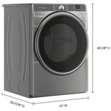 Whirlpool WGD6720RR Gas Dryer, 7.4 cu. ft. Dryer Capacity, 12 Dry Cycles, Steam Clean, Vented, Stackable, Wifi Enabled, Other colour